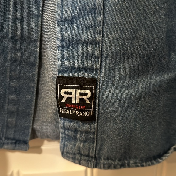 Real Ranch Workwear 2XLT Men’s with pearl snaps. Good used condition. - Picture 3 of 9